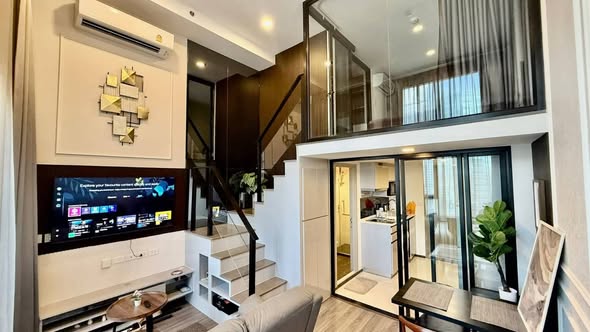 living room of KnightsBridge Space Ratchayothin