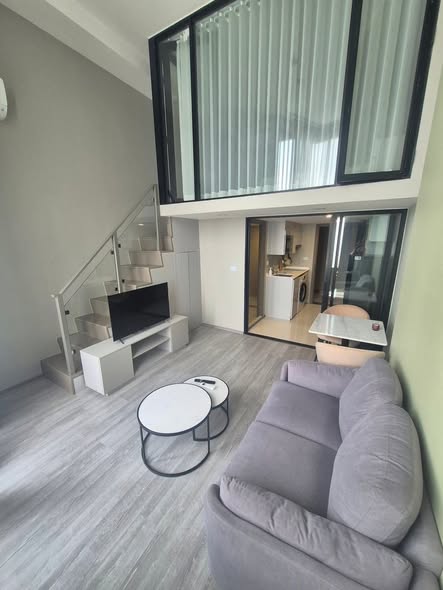 bedroom and living room and room interior of KnightsBridge Space Sukhumvit-Rama 4