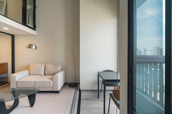 living room and room interior of KnightsBridge Space Sukhumvit-Rama 4