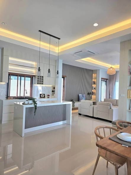 living room of Level FIVE Pool Villa – บ้านพักเลเวลไฟว์พูลวิลล่า