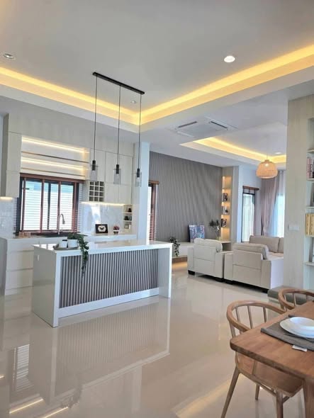 living room of Level FIVE Pool Villa – บ้านพักเลเวลไฟว์พูลวิลล่า