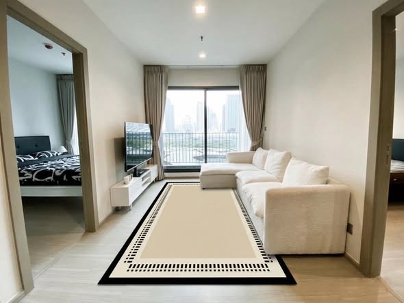 bedroom and living room of Life Asoke – Rama 9