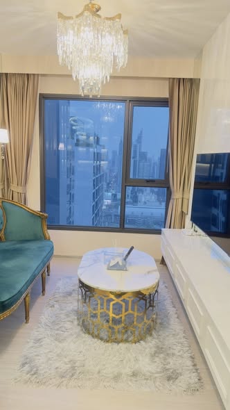 living room of Life Asoke – Rama 9