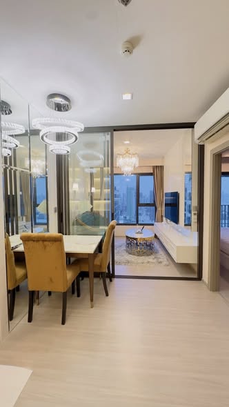 living room and room interior of Life Asoke – Rama 9