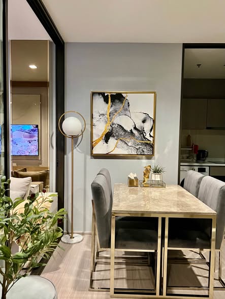 living room and room interior of Life Asoke – Rama 9