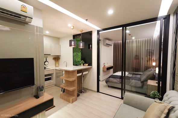 bedroom and room interior of Life Asoke
