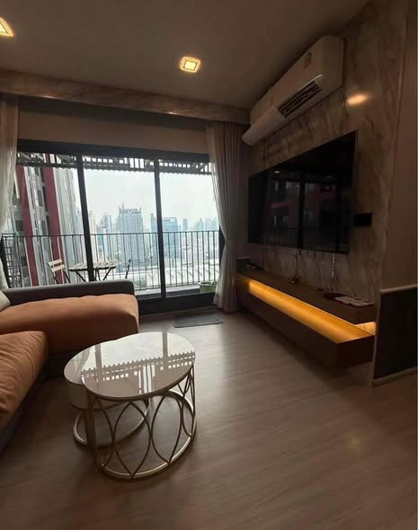 living room and bedroom of Life Asoke Hype