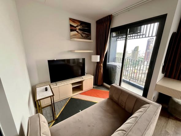 living room and bedroom of Life Ladprao Valley