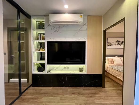 living room and bedroom and room interior of Life Ladprao Valley