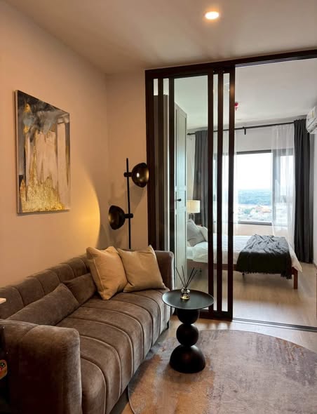 living room and bedroom and room interior of Life Rama 4 – Asoke