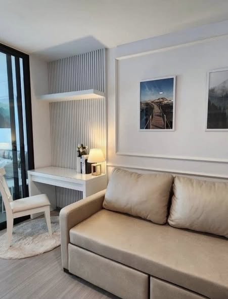 living room and bedroom of Life Sathorn Sierra ไลฟ์ สาทร เซียร์รา