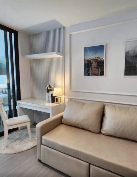 living room and bedroom of Life Sathorn Sierra ไลฟ์ สาทร เซียร์รา