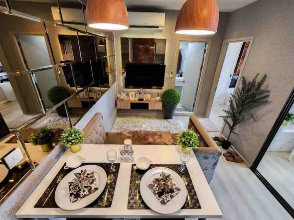 room interior and bathroom of Life Sukhumvit 48