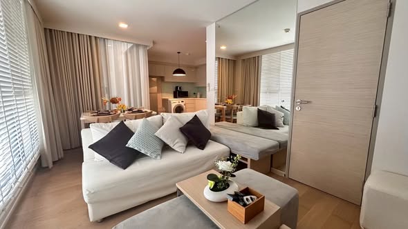 living room and bedroom and room interior of LIV@49