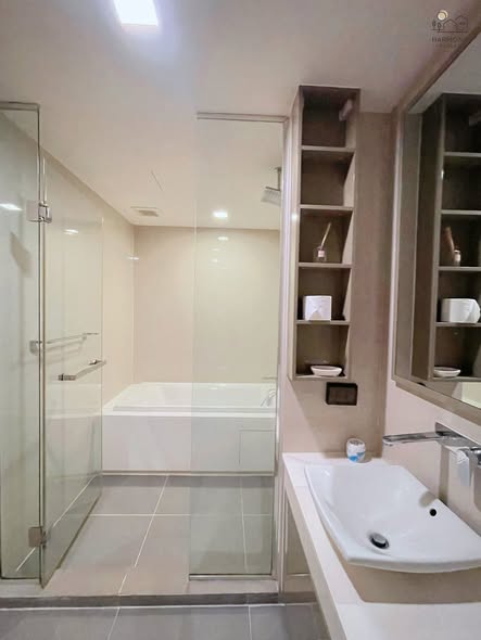 room interior and bathroom of LIV@49