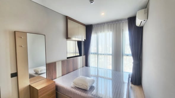 bedroom of LPN Suite Dindaeng – Rachaprarop