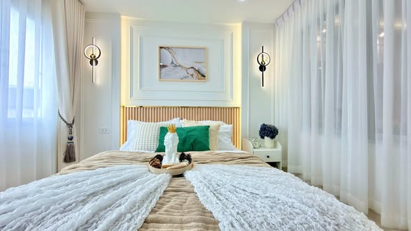 bedroom of Lumpini Condo Town Bodindecha-Ramkhamhaeng