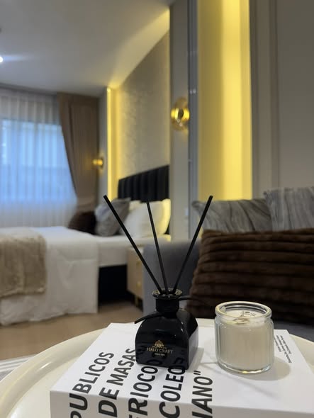 bedroom and bathroom of Lumpini Condo Town Bodindecha-Ramkhamhaeng