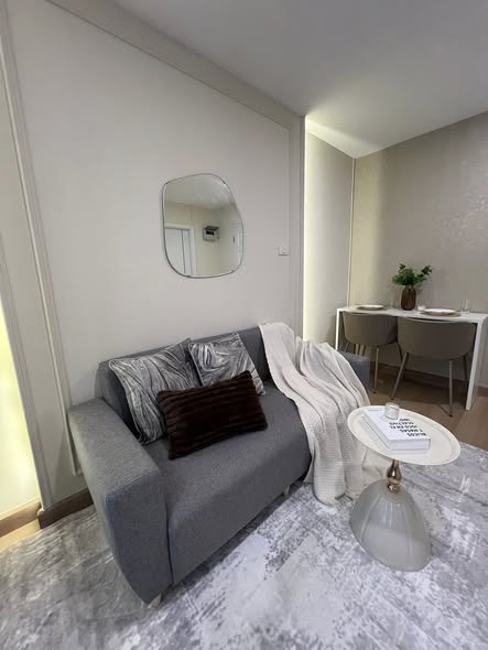 bedroom and living room of Lumpini Condo Town Bodindecha-Ramkhamhaeng