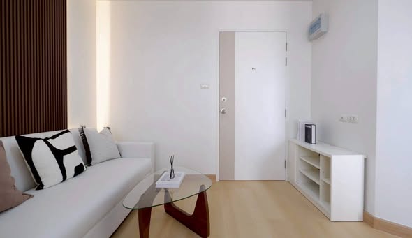 living room and bedroom and room interior of Lumpini Mega City Bang Na