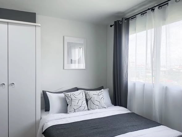 bedroom and room interior of Lumpini Mixx Thepharak – Srinagarindra