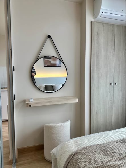 bedroom and bathroom of Lumpini Park Nawamin – Sri Burapha