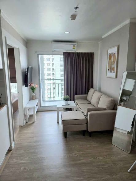 bedroom and living room of Lumpini Ville Chaeng Watthana – Pak Kret.