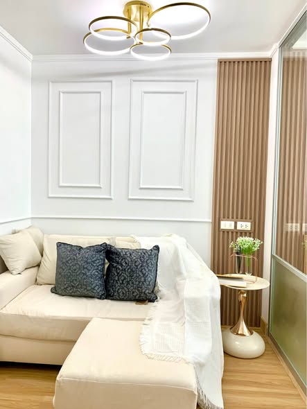 living room of Lumpini Ville Chaeng Watthana – Pak Kret.