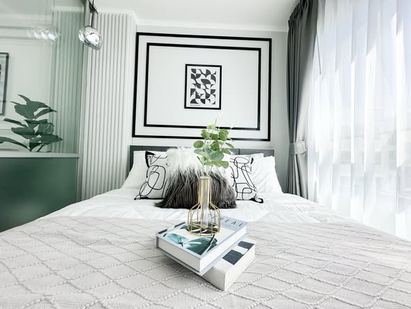bedroom of Lumpini Ville Phatthanakan – New Phetchaburi