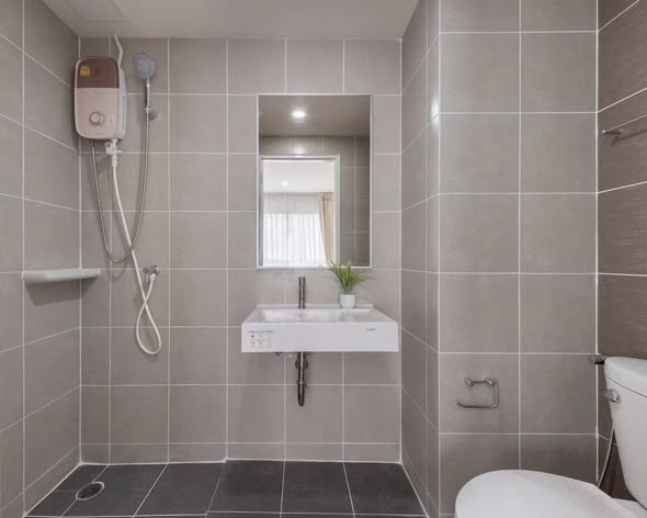 bathroom of Lumpini Ville Pranangklao – Riverview.