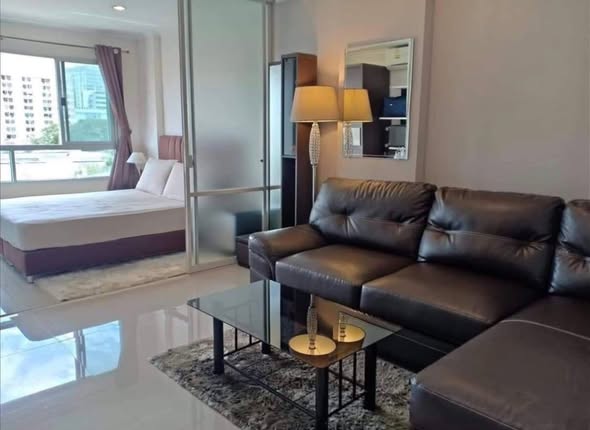 living room and bedroom of Lumpini Ville Ramkhamhaeng 26