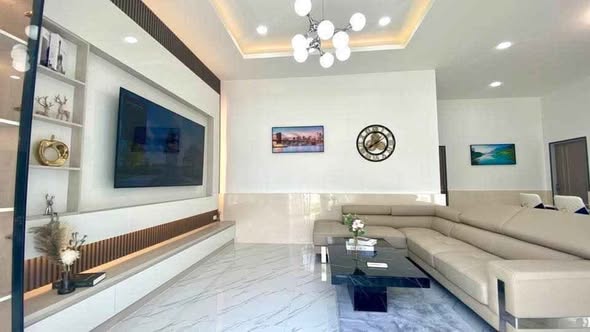 living room of Luxury pool villa 604