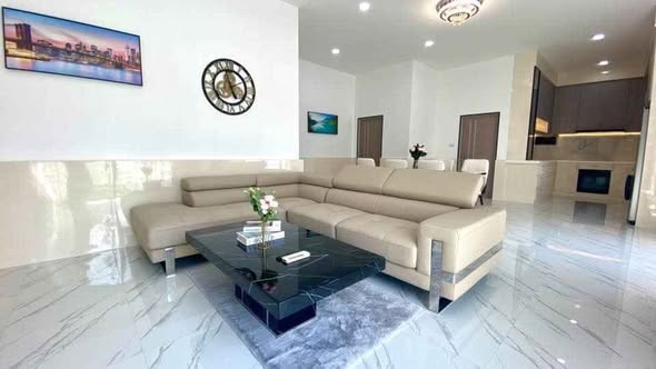 living room of Luxury pool villa 604