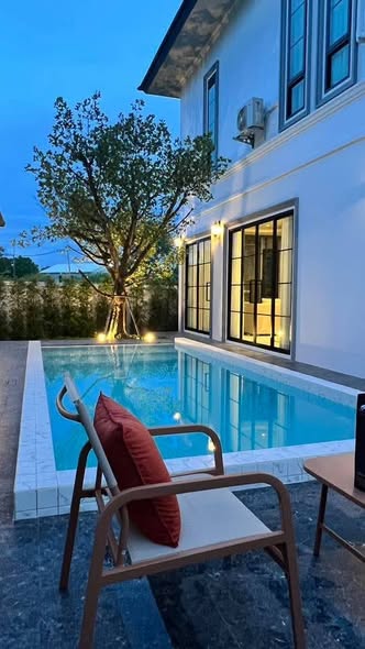 pool of Luxury pool villa 604