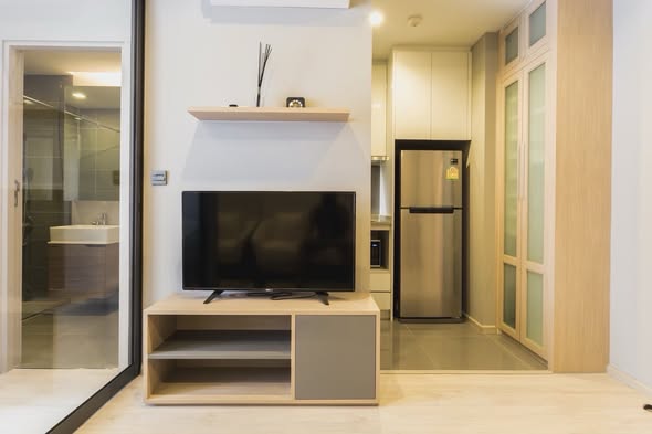living room and bedroom and room interior of M Thonglor 10