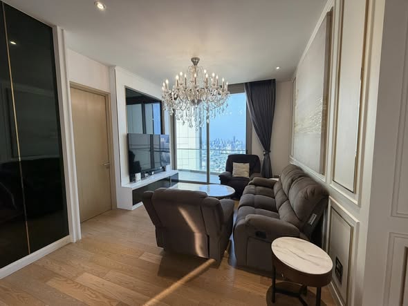 living room and bedroom of Magnolias Waterfront Residences
