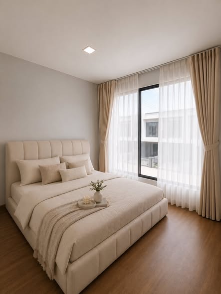 bedroom of Malanan Modern Townhome