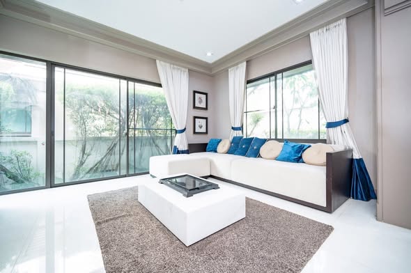 bedroom and living room and room interior of Mantana Lake Watcharapol