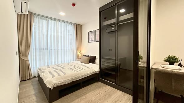 bedroom and room interior of Maroon Ratchada 32 (สำนักงานขาย)