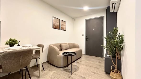 living room and room interior of Maroon Ratchada 32 (สำนักงานขาย)