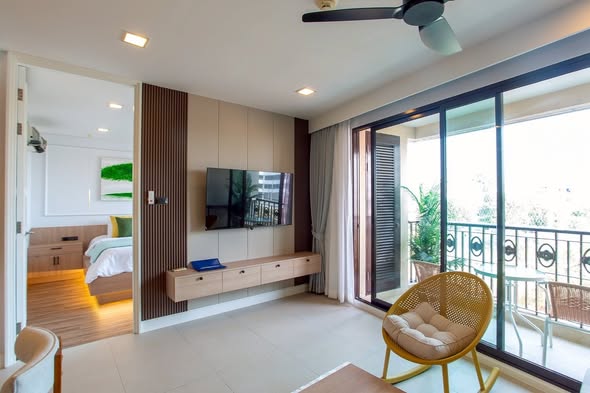 bedroom and room interior of Marrakesh Huahin Residences