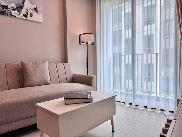 living room of Metro Luxe Riverfront Rattanathibet
