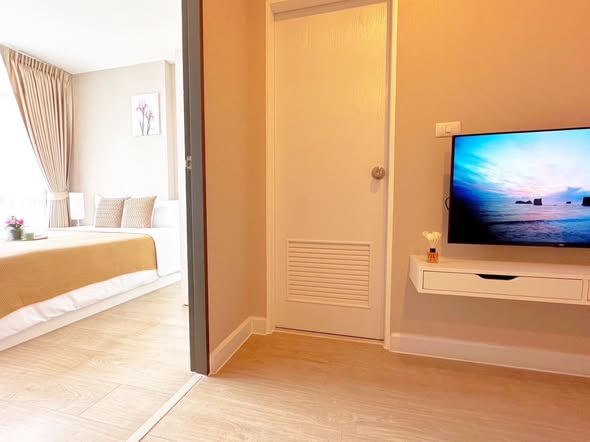 bedroom and living room of Metro Sky Prachachuen
