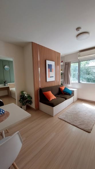 living room and bedroom of My Condo Sukhumvit 81