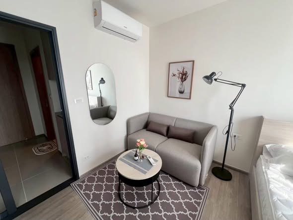 living room and bedroom of NIA by Sansiri