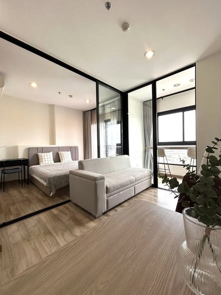 living room and bedroom and room interior of Niche MONO Charoen Nakhon