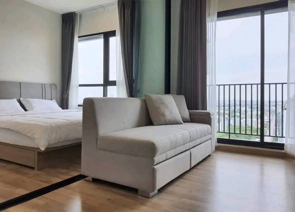 bedroom and living room of Niche MONO Sukhumvit Bearing