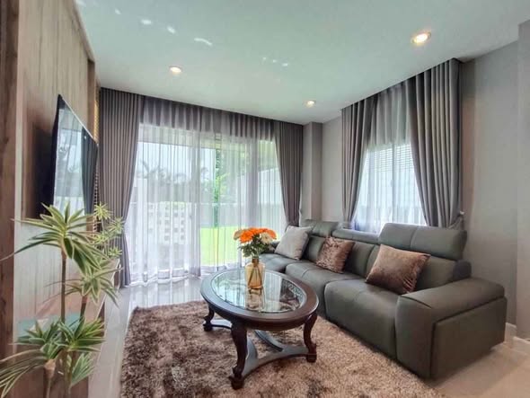 bedroom and living room of Nirvana ABSOLUTE Krungthep Kreetha