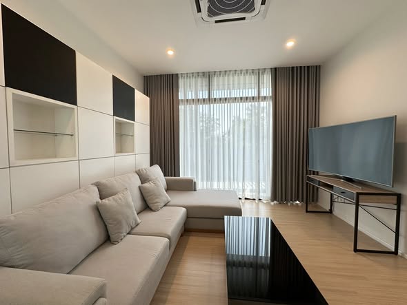 bedroom and living room of Nirvana Define Srinakarin-Rama9