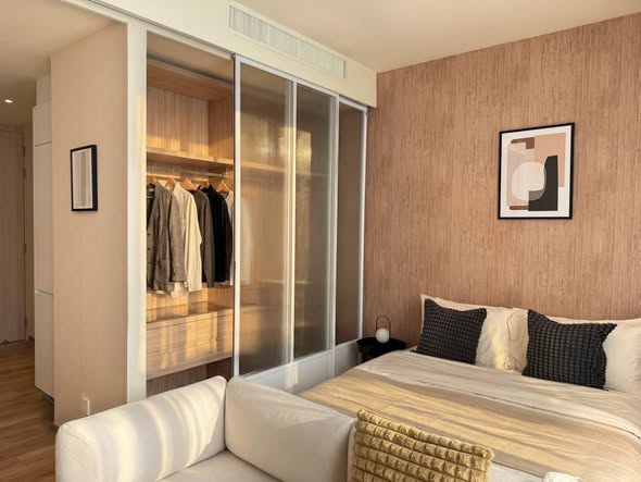 bedroom of Noble Form Thonglor โนเบิล ฟอร์ม ทองหล่อ